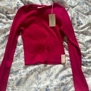 long sleeve pink top new with tags!!